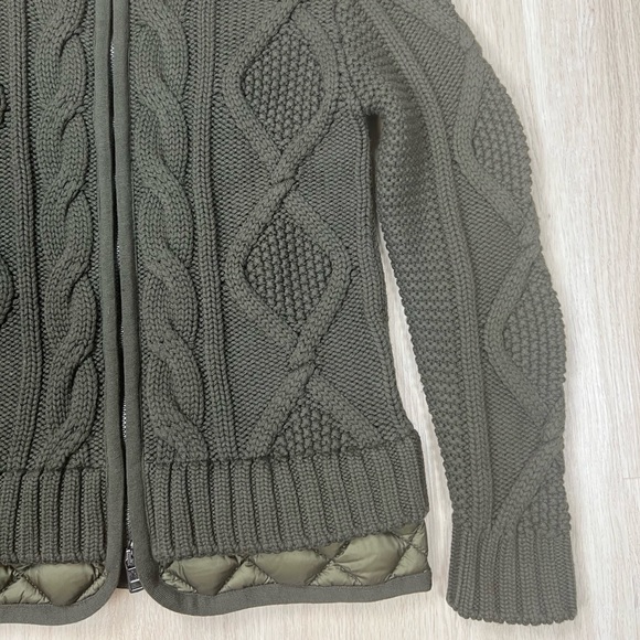 💚MONCLER💚Virgin Wool Turtleneck Quilted Cardigan - Picture 2 of 13